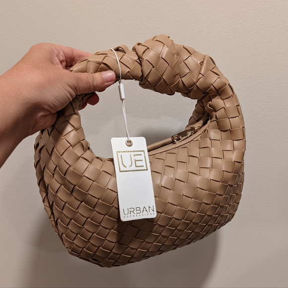 Urban Expressions Handbags - Urban Expressions Tan Woven Women's Bag